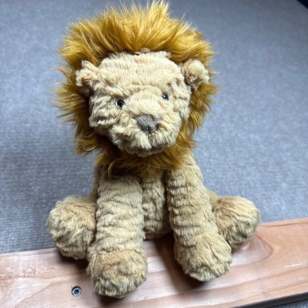 Jellycat Fuddlewuddle Lion Plush Stuffed Animal Tan Amber Mane FW6LN NWT
